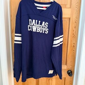 NFL Dallas Cowboys Mens Long Sleeve Blue Shirt